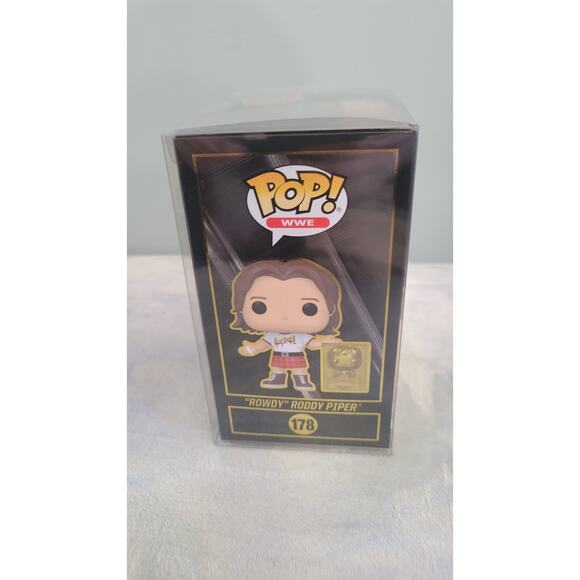 WWE Funko Pop! “Rowdy” Roddy Piper #178 Hall of Fame Fanatics Exclusive Mint In - Picture 6 of 6
